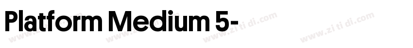 Platform Medium 5字体转换